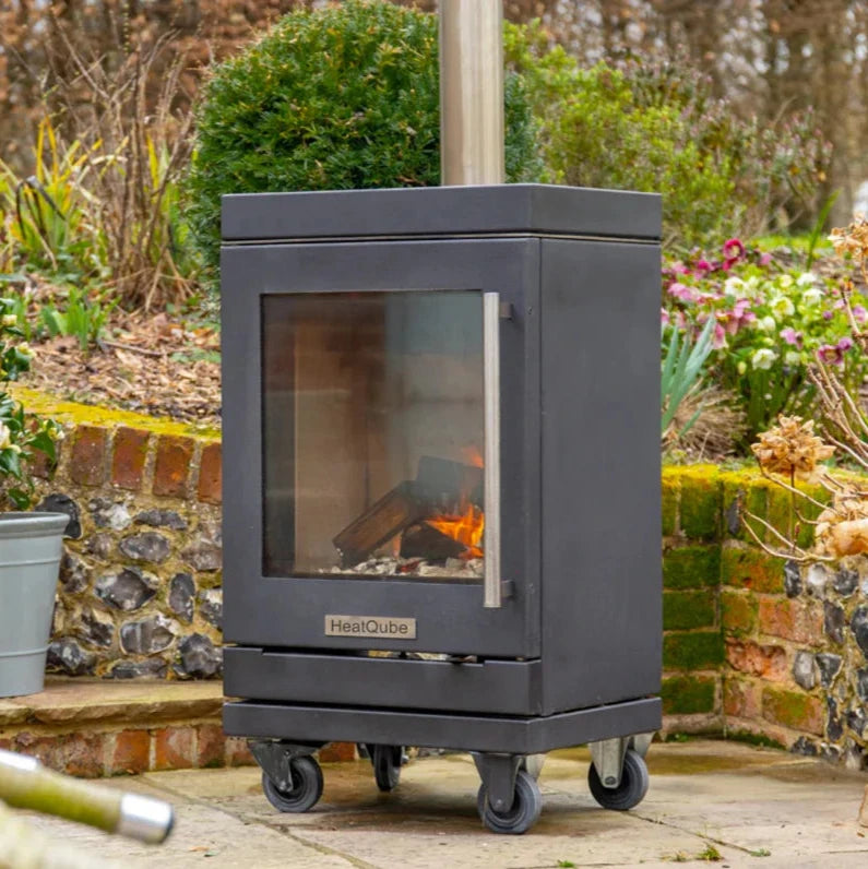 BBQube HeatQube Outdoor Wood Burning Stove Wheel base