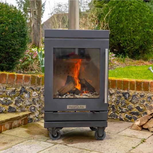 BBQube HeatQube Outdoor Wood Burning Stove Wheel base