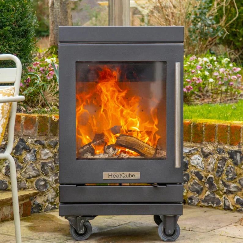 BBQube HeatQube Outdoor Wood Burning Stove Wheel base