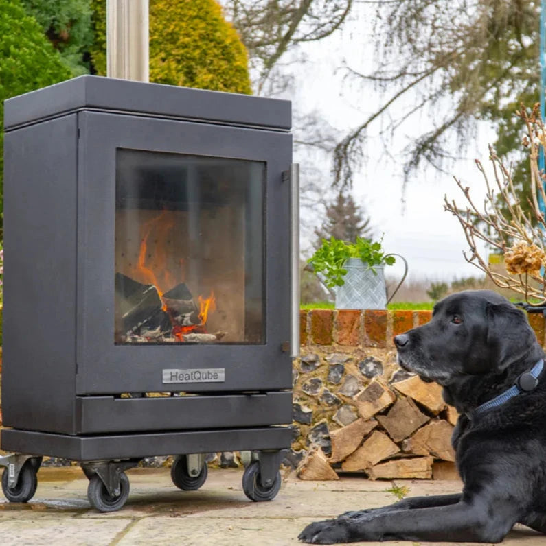 BBQube HeatQube Outdoor Wood Burning Stove Wheel base