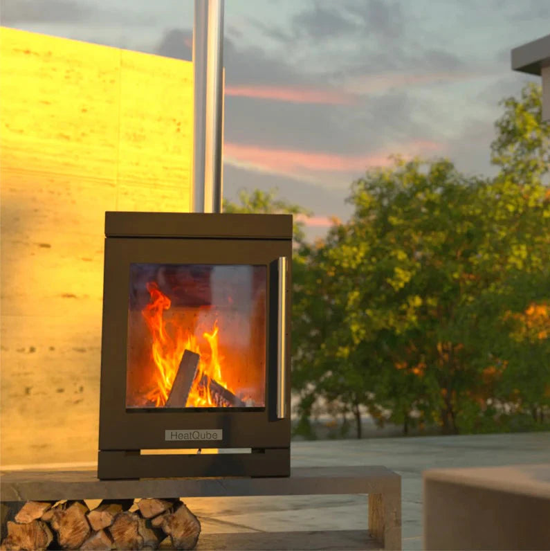 BBQube HeatQube Outdoor Wood Burning Stove
