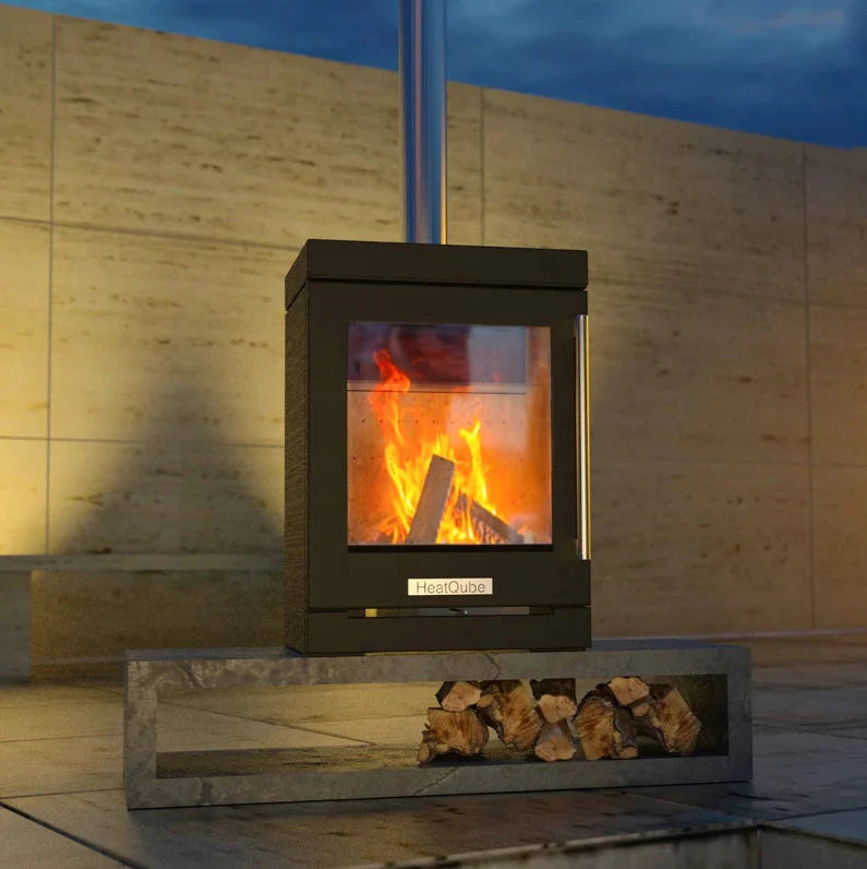 BBQube HeatQube Outdoor Wood Burning Stove
