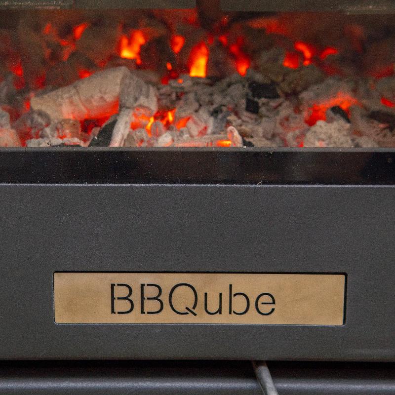 BBQube Outdoor Wood Burning Grill & Heater - 2-Wheel Base