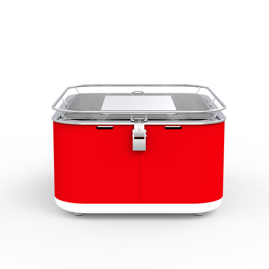 Barbecook Carlo charcoal table grill Chili Pepper 44x33x21cm side