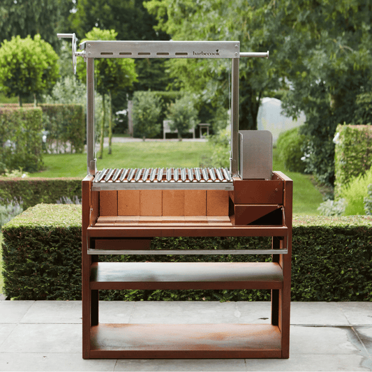 Barbecook Pedro Asado in Corten and Stainless Steel back