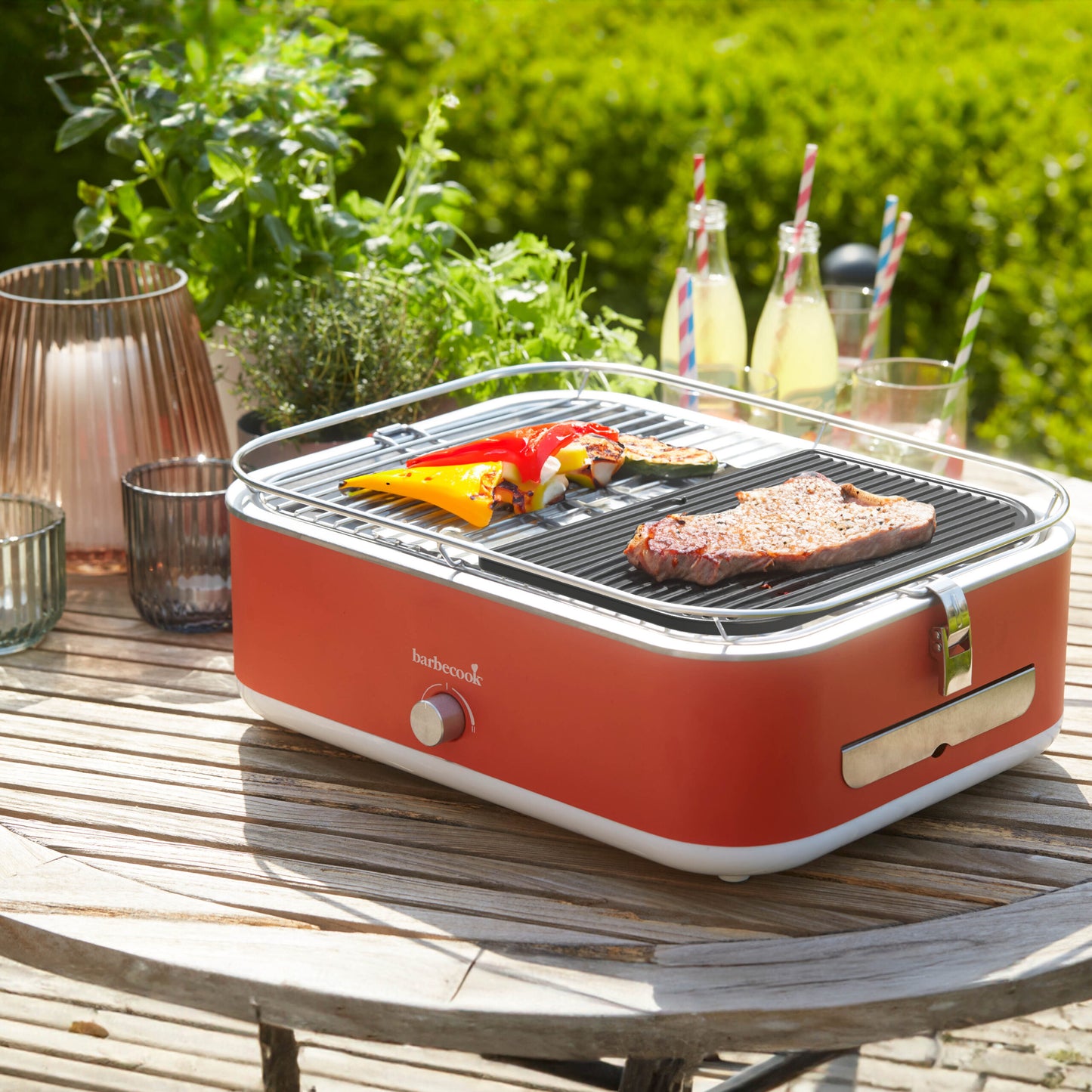 Barbecook contact plate for Carlo and E-Carlo made of enamelled cast iron 28.5×18.5cm cooking