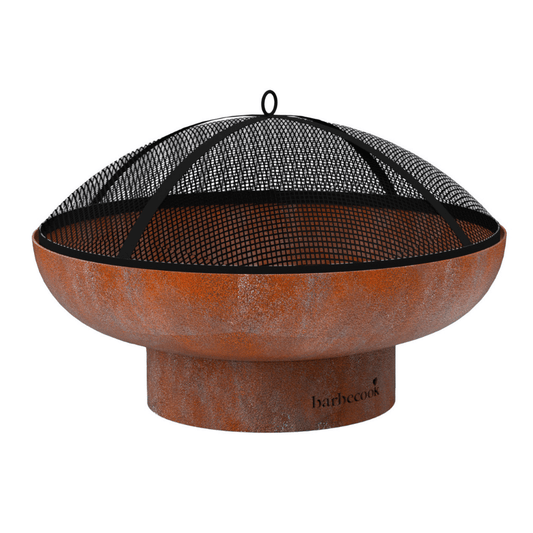 Barbecook steel spark screen black 75cm BC-WOO-6003 & BC-WOO-6019 on plate