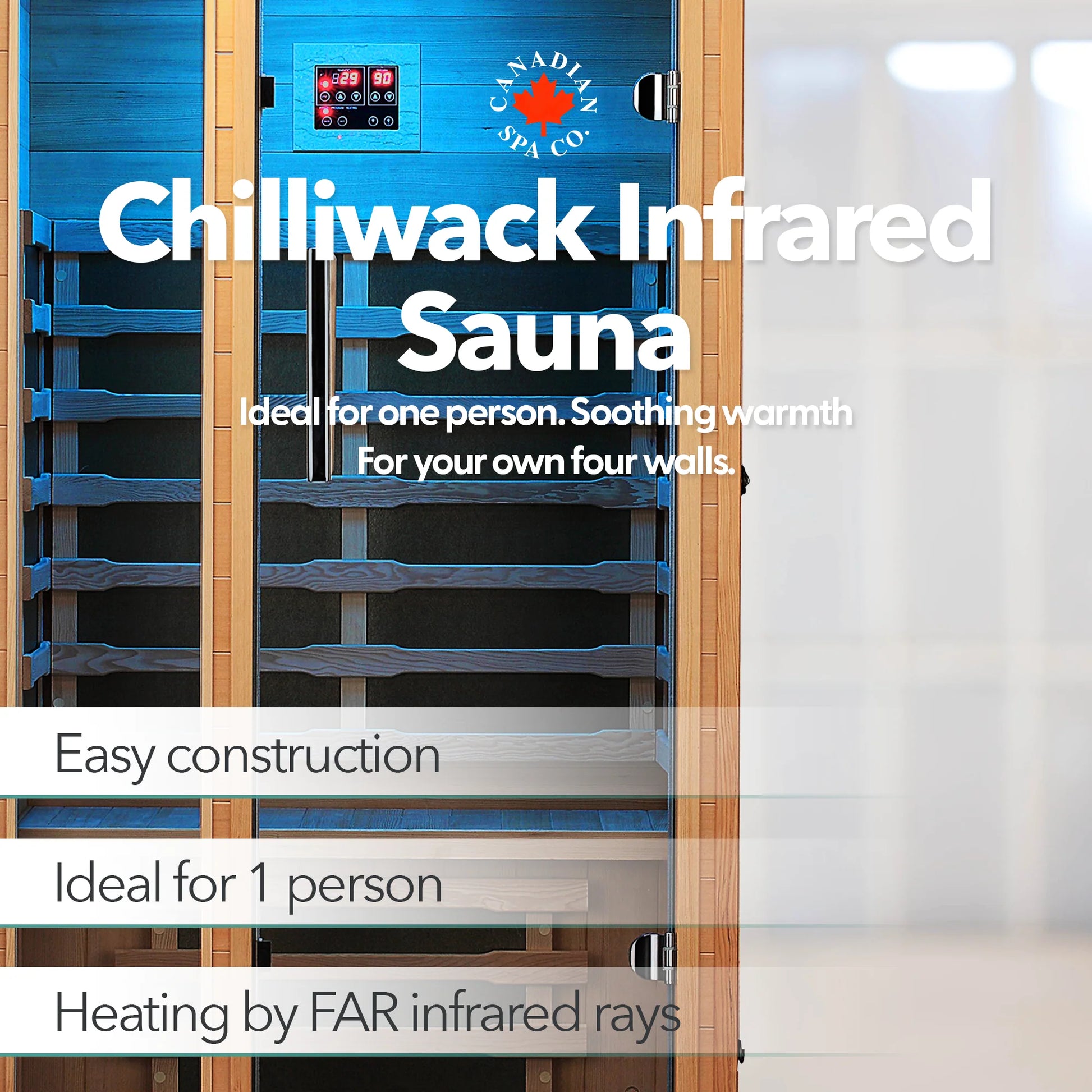 Candian Spa Co. Chilliwack Far Infrared Sauna W101.5 x D96.5 x H190.5cm
