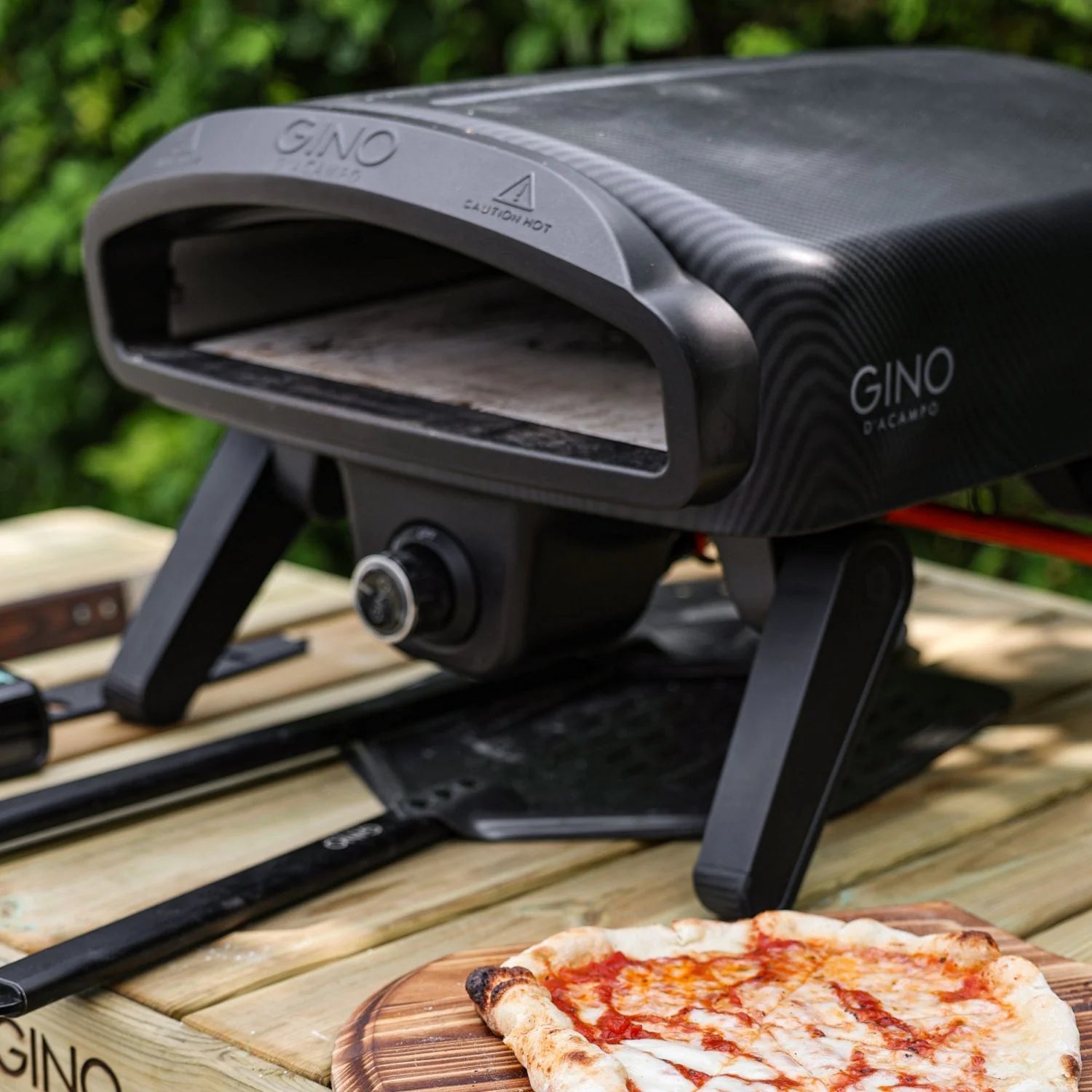 Gino D’Acampo Carbonio 14 Gas Fired Pizza Oven Carbon Fibre Effect - Luxury Equipment Online