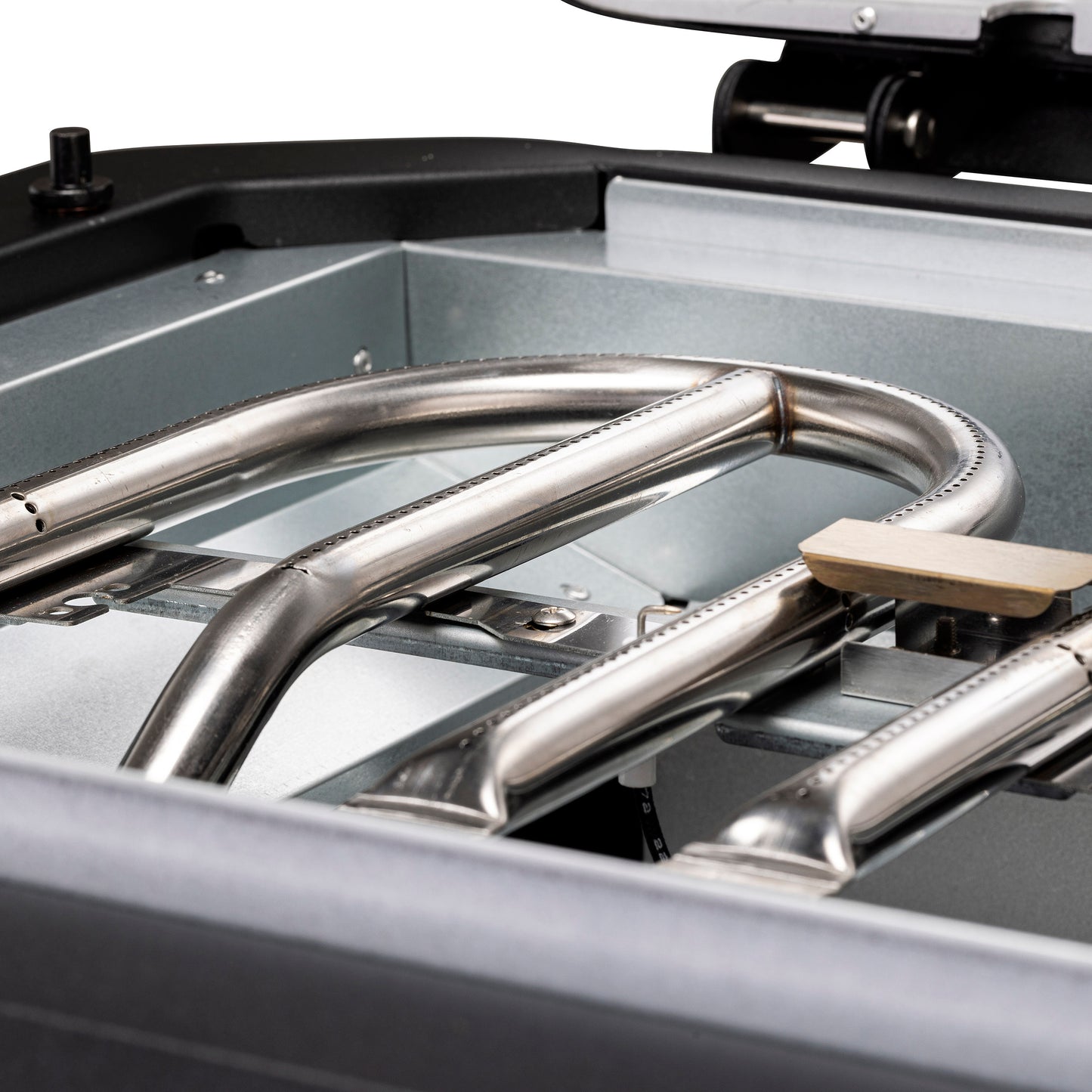 Cozze G-800 plancha with lid and 3 gas burners coil