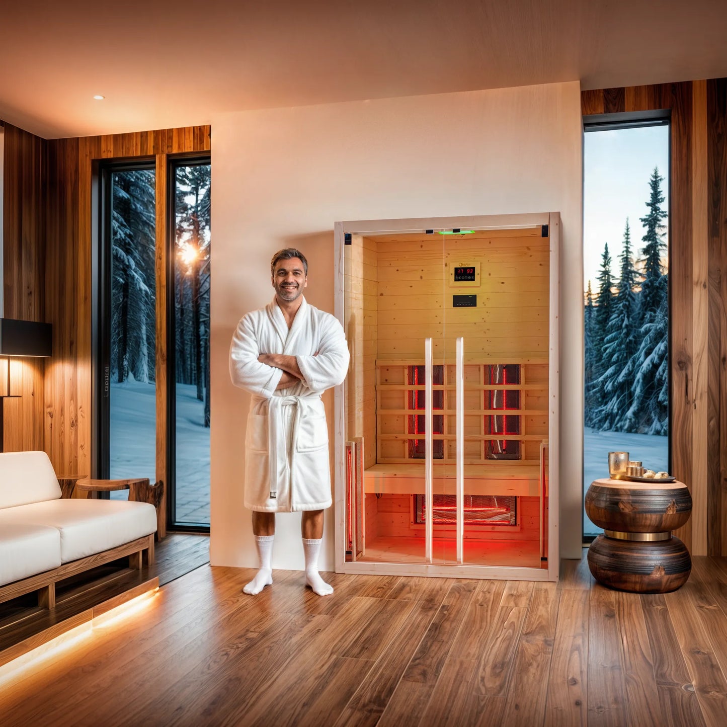 DHARANI S2 - Infrared indoor sauna for 1 or 2 persons