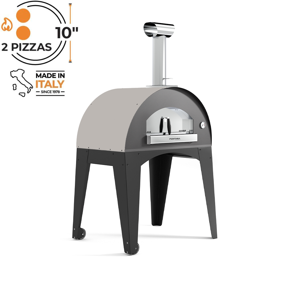 Fontana Lorenzo Rosso Build In Wood Pizza Oven