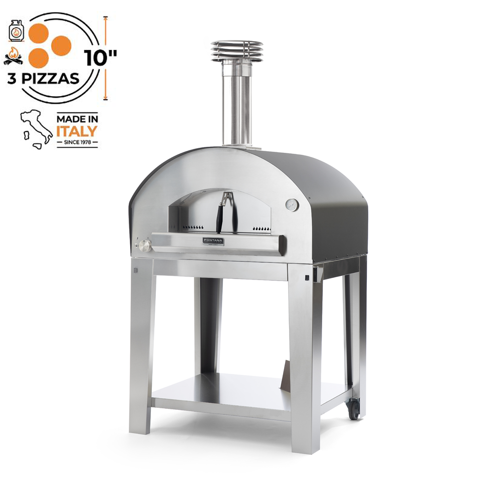 Fontana Mangiafuoco Countertop Dual Fuel Pizza Oven