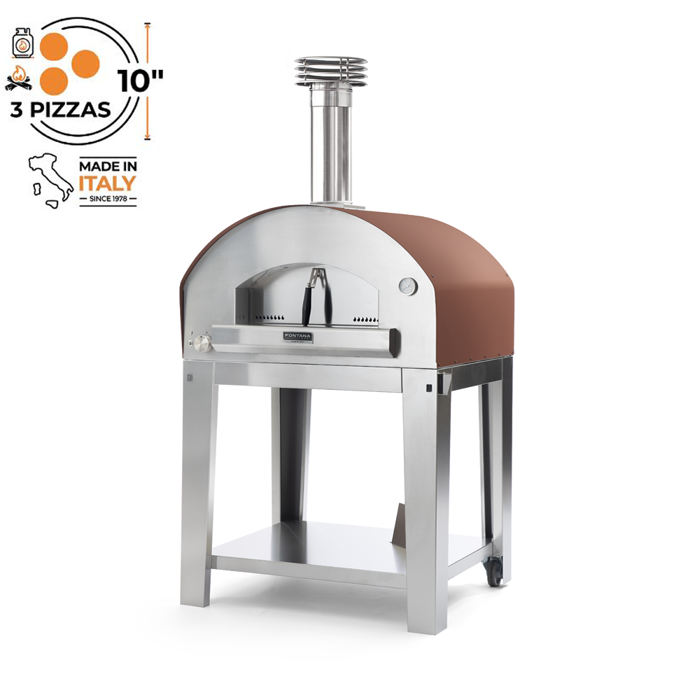 Fontana Mangiafuoco Countertop Dual Fuel Pizza Oven