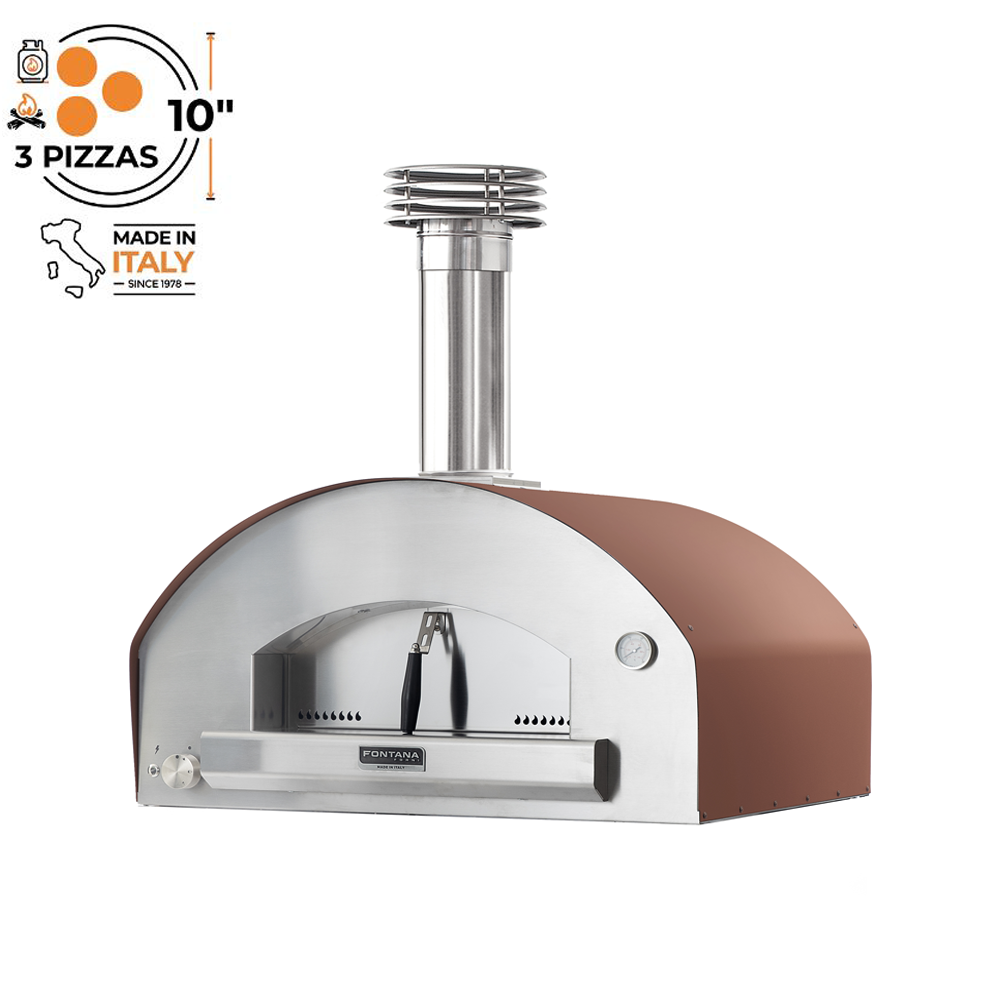 Fontana Mangiafuoco Countertop Dual Fuel Pizza Oven