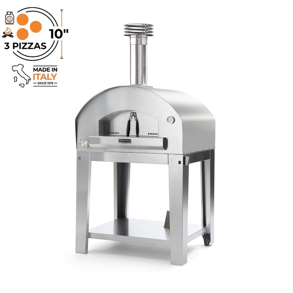 Fontana Mangiafuoco Countertop Dual Fuel Pizza Oven