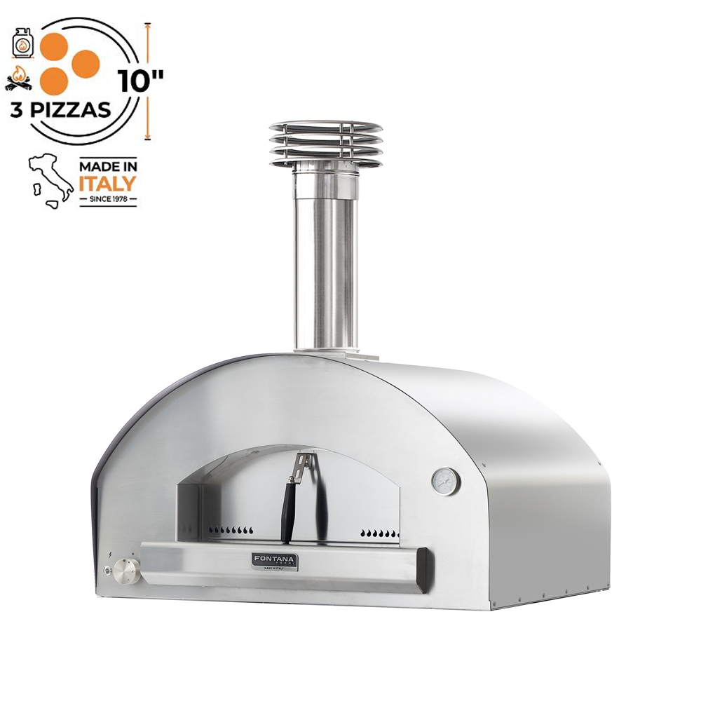 Fontana Mangiafuoco Countertop Dual Fuel Pizza Oven