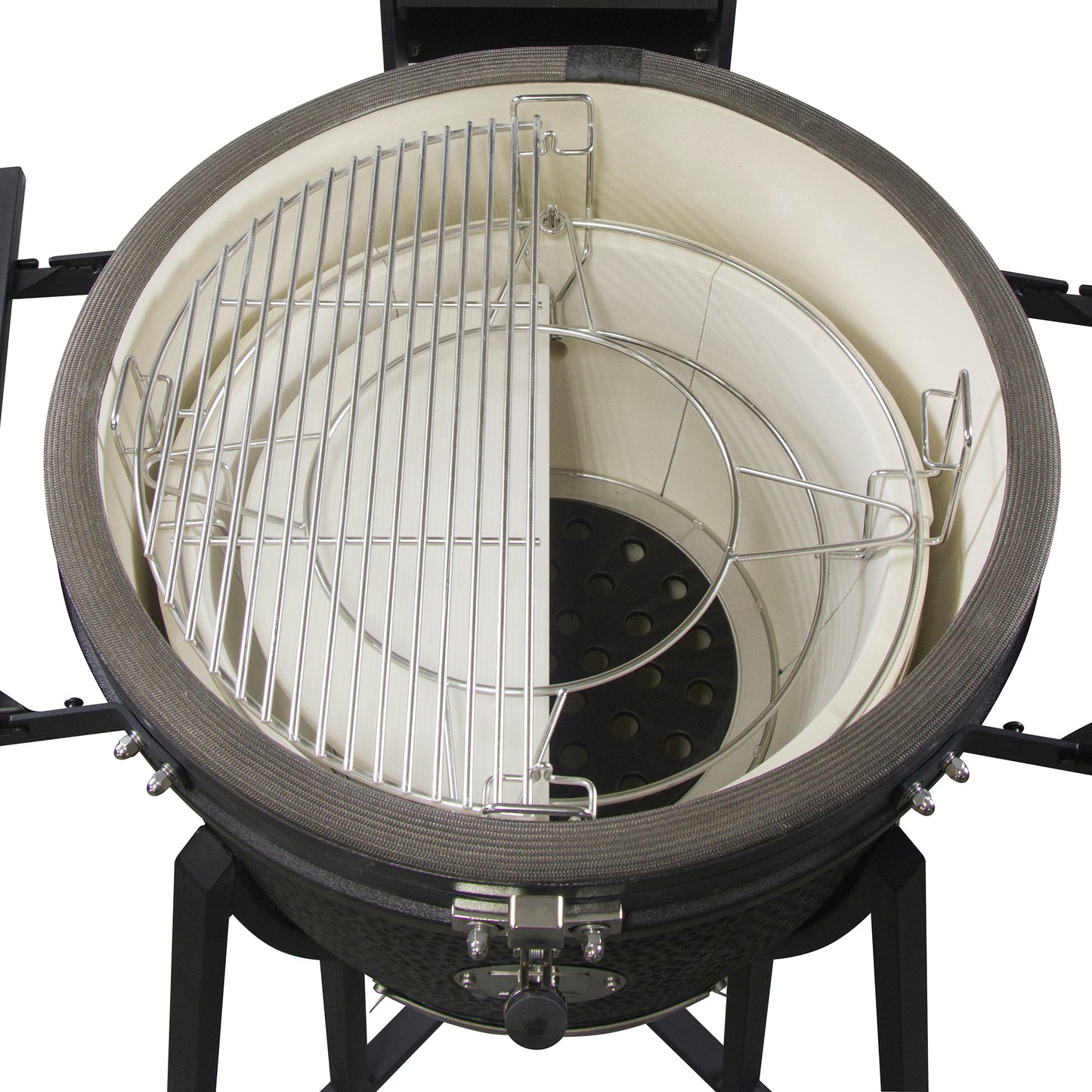 GRLLR Kamado's Ember Classic 22 inch Matte Black Charcoal
