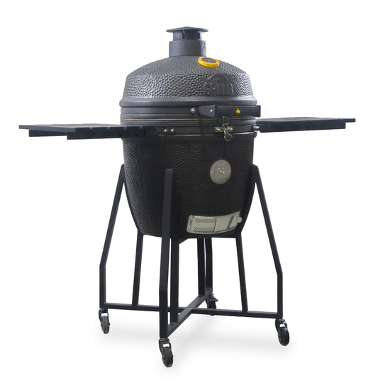 GRLLR Kamado's Ember Classic 22 inch Matte Black Charcoal