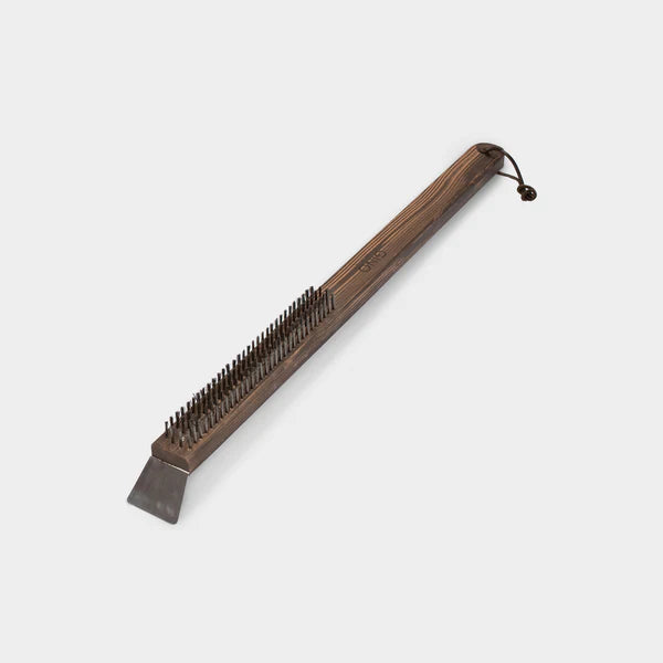 Gino D’Acampo Pizza Stone & BBQ Wire Cleaning Brush With Scraper - Luxury Equipment Online