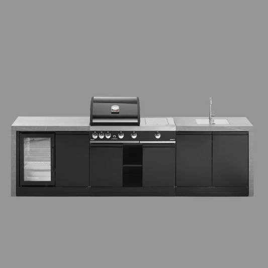 GrandPro Outdoor Kitchen 299 Water Fall Series Premium G4 & Side Burner