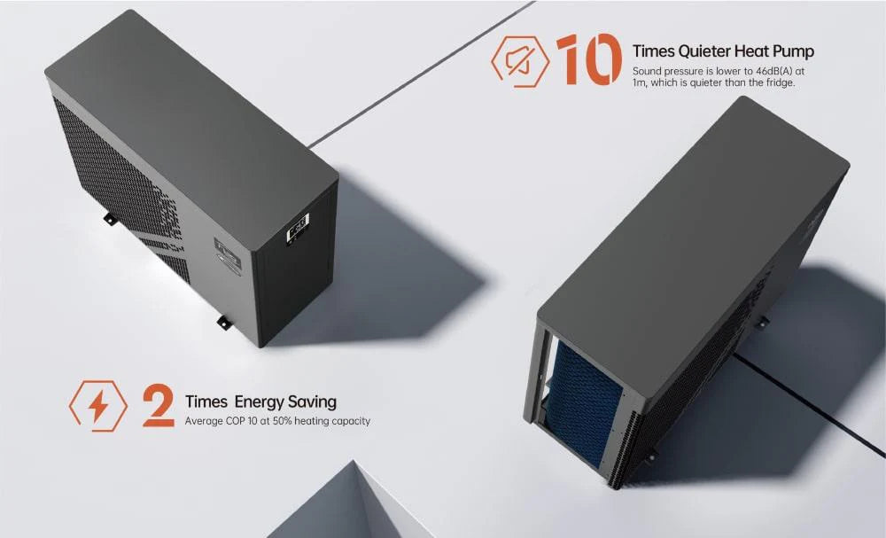 H2O Hottubs HPH13 12.8kW Full Inverter Heat Pump For Swim Spas