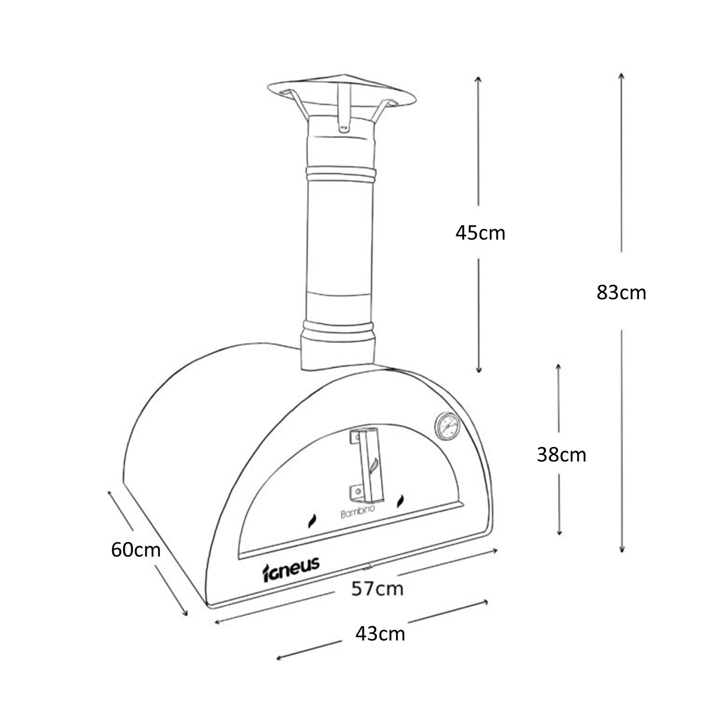 Igneus Bambino Wood Fired Pizza Oven