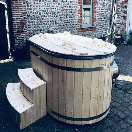 Sunny Hottubs FIiberglass Wooden Hot Tub 2 Seater Luxequipmentonline
