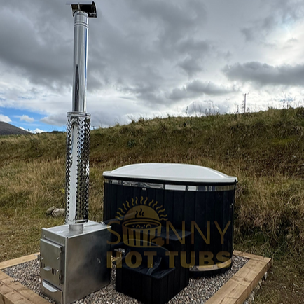 Sunny Hottubs FIiberglass Wooden Hot Tub 2 Seater Luxequipmentonline