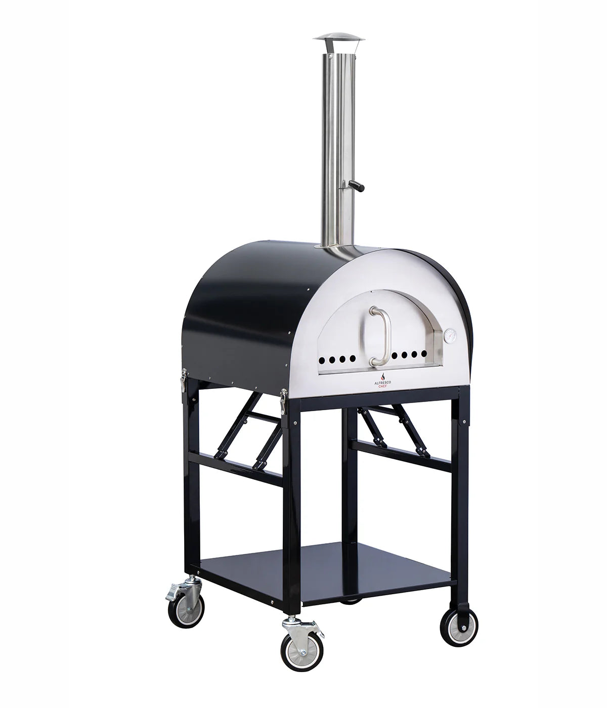 AlfrescoChefNaplesOvenPizzaOvenWoodfiredOvenBlackNAPLBLACKWEB