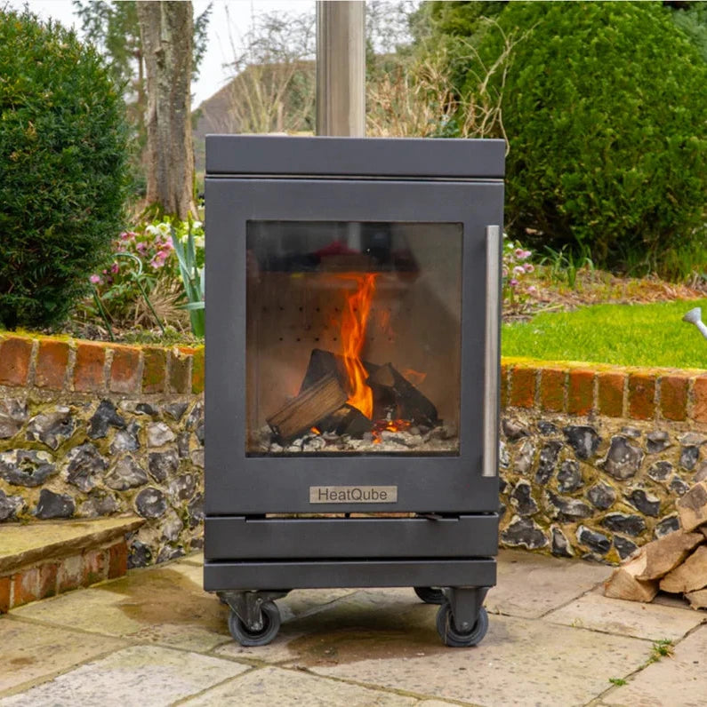 BBQube HeatQube Outdoor Wood Burning Stove Wheel base