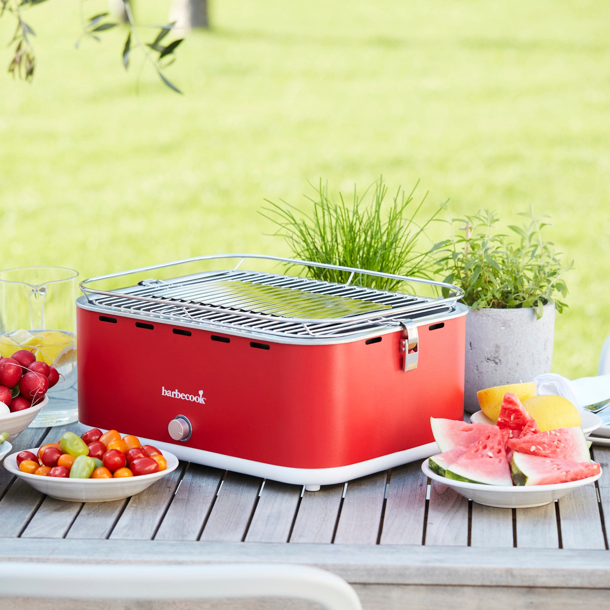 Barbecook Carlo charcoal table grill Chili Pepper 44x33x21cm outdoor