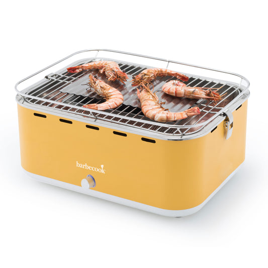 Barbecook Carlo charcoal table grill Sunshine Yellow 44x33x21cm cooking