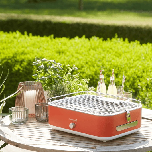 Barbecook E-Carlo Electric Table Grill in Red outdoor