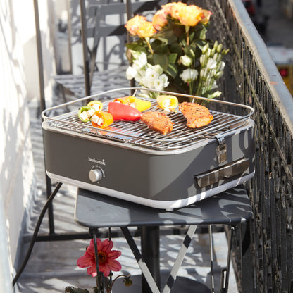 Barbecook E-Carlo electric table grill Midnight grey 42.5x33x16.5cm cooktop