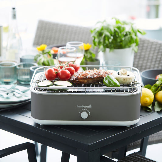 Barbecook E-Carlo electric table grill Midnight grey 42.5x33x16.5cm indoor
