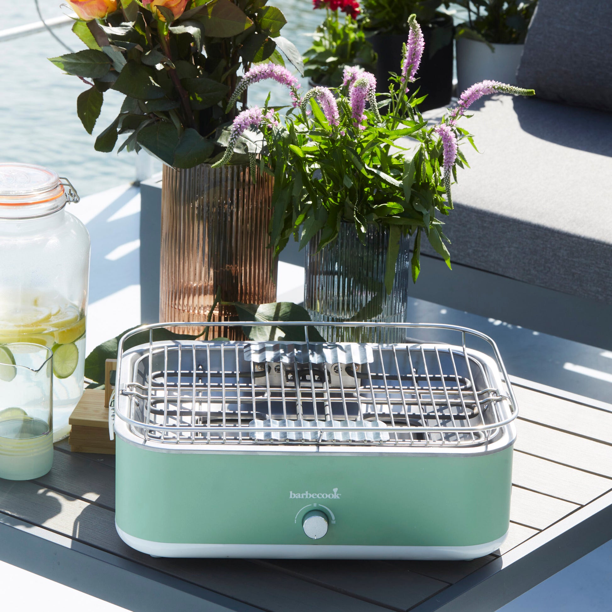  Barbecook E-Carlo electric table grill Paris Green 42.5x33x16.5cm table top
