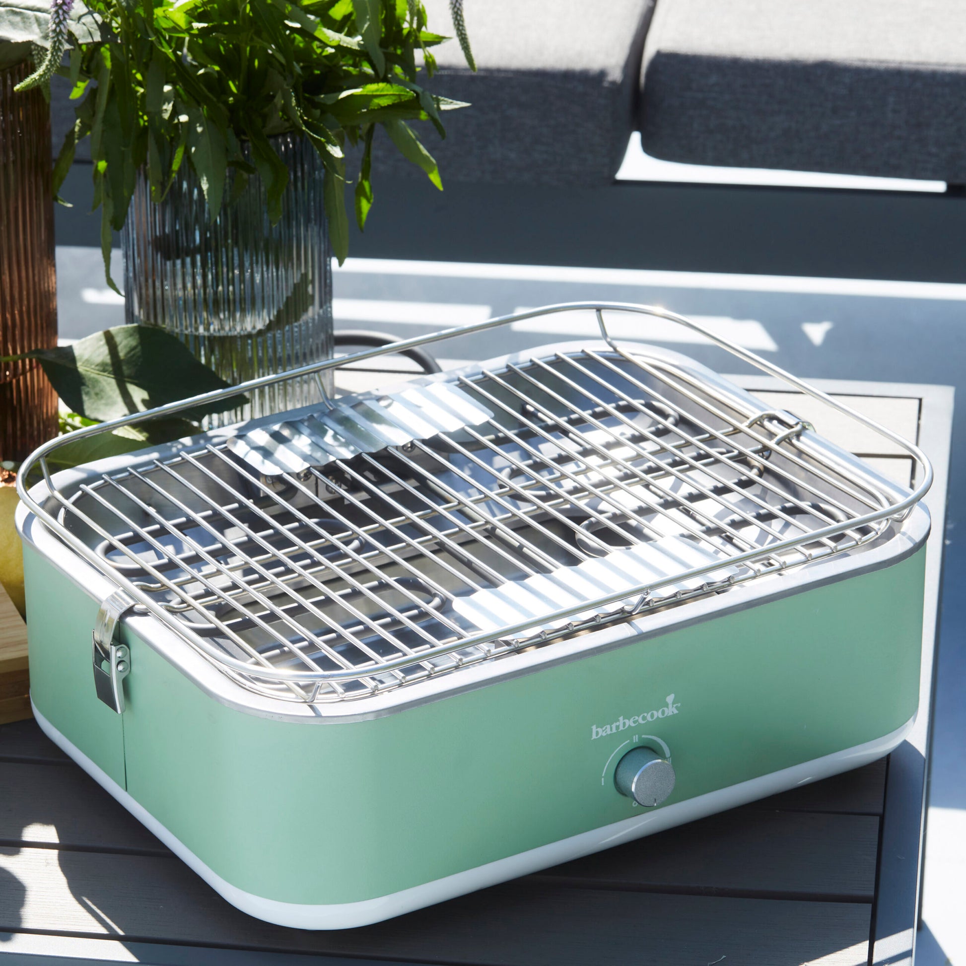  Barbecook E-Carlo electric table grill Paris Green 42.5x33x16.5cm tabletop