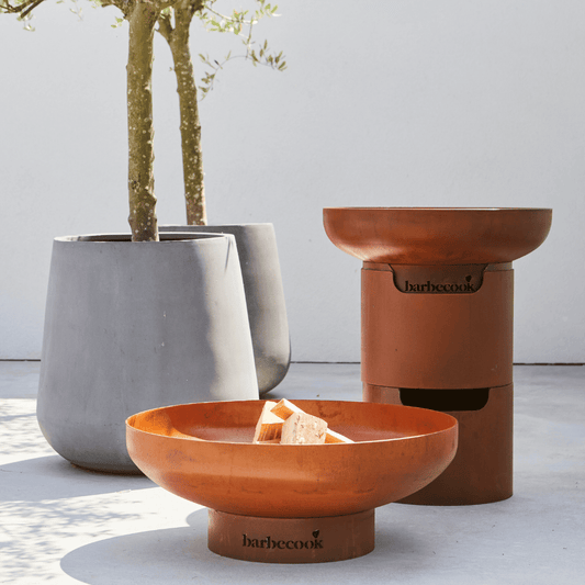 Barbecook Jack 100 firebowl pre rusted corten steel size