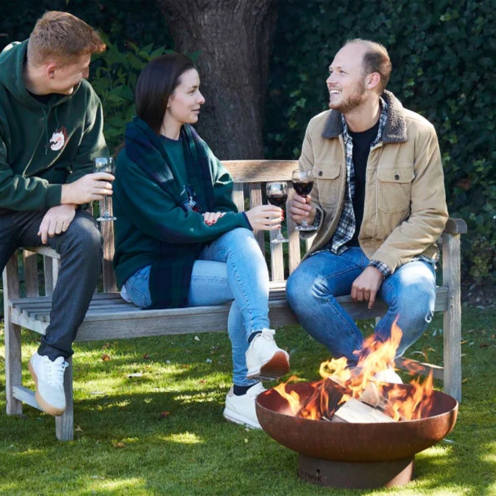 Barbecook Jack 75 corten pre rusted corten steel fire pit outdoor