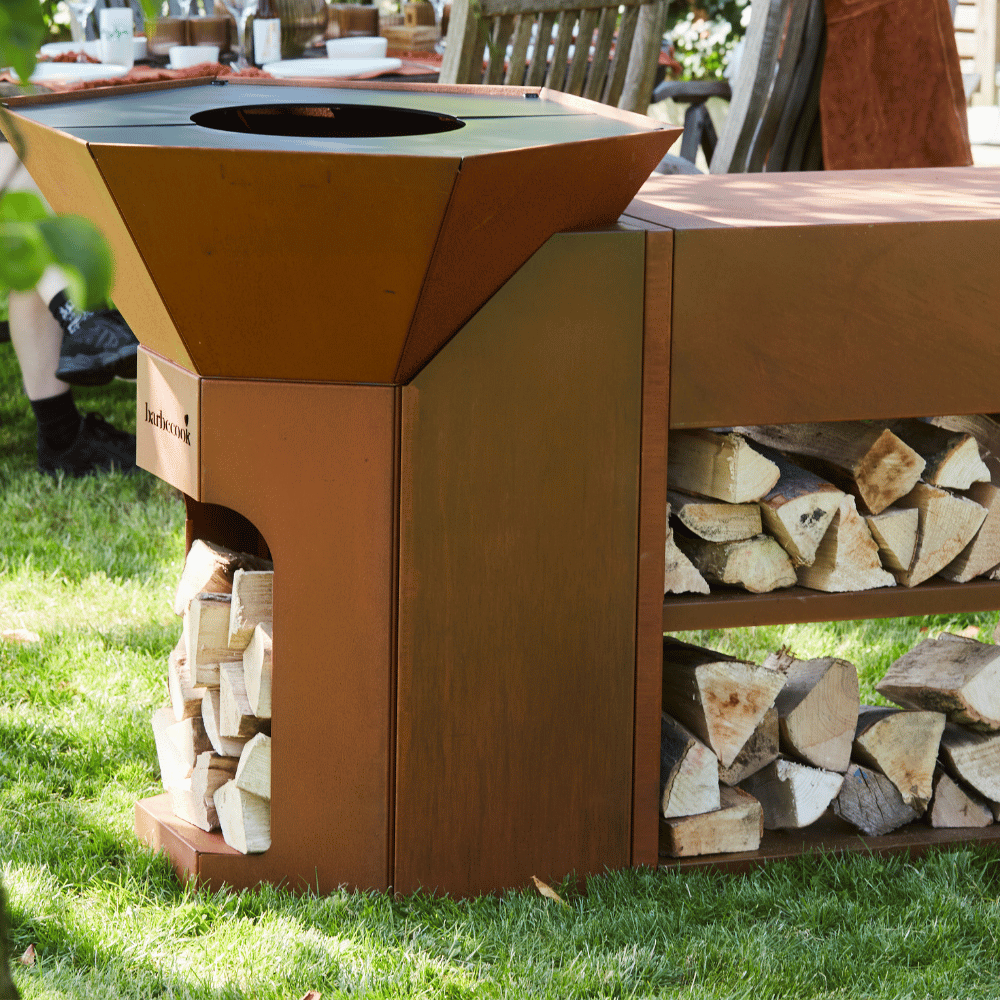 Barbecook Nestor Adapter made of corten steel outdoor