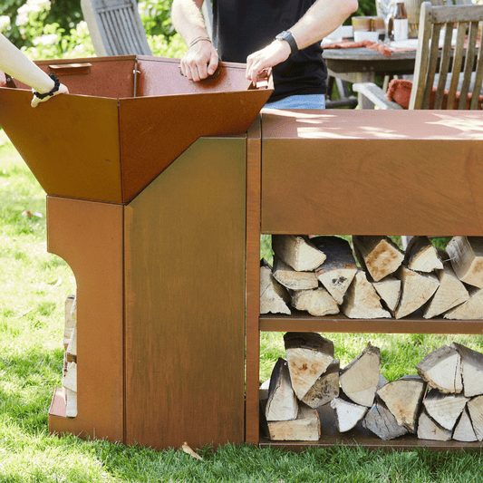 Barbecook Nestor Adapter made of corten steel with cook base