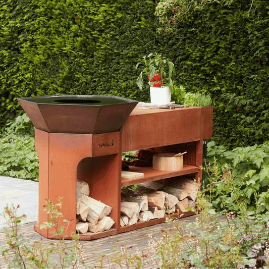 Barbecook Nestor Island made of Corten Steel