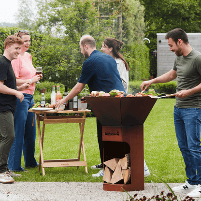 Barbecook Nestor Original corten steel wood barbecue for barbecue party