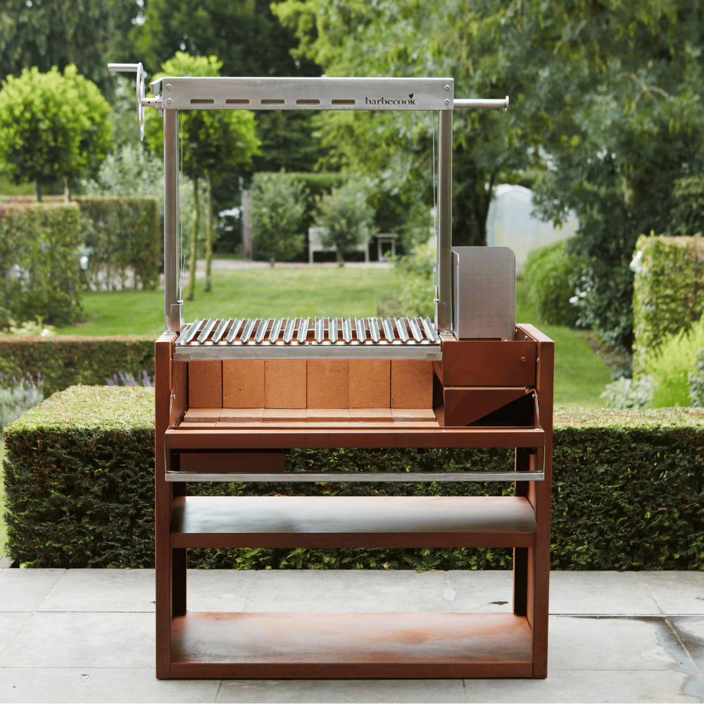 Barbecook Pedro Asado in Corten and Stainless Steel back