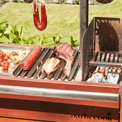 Barbecook Pedro Asado in Corten and Stainless Steel cooking