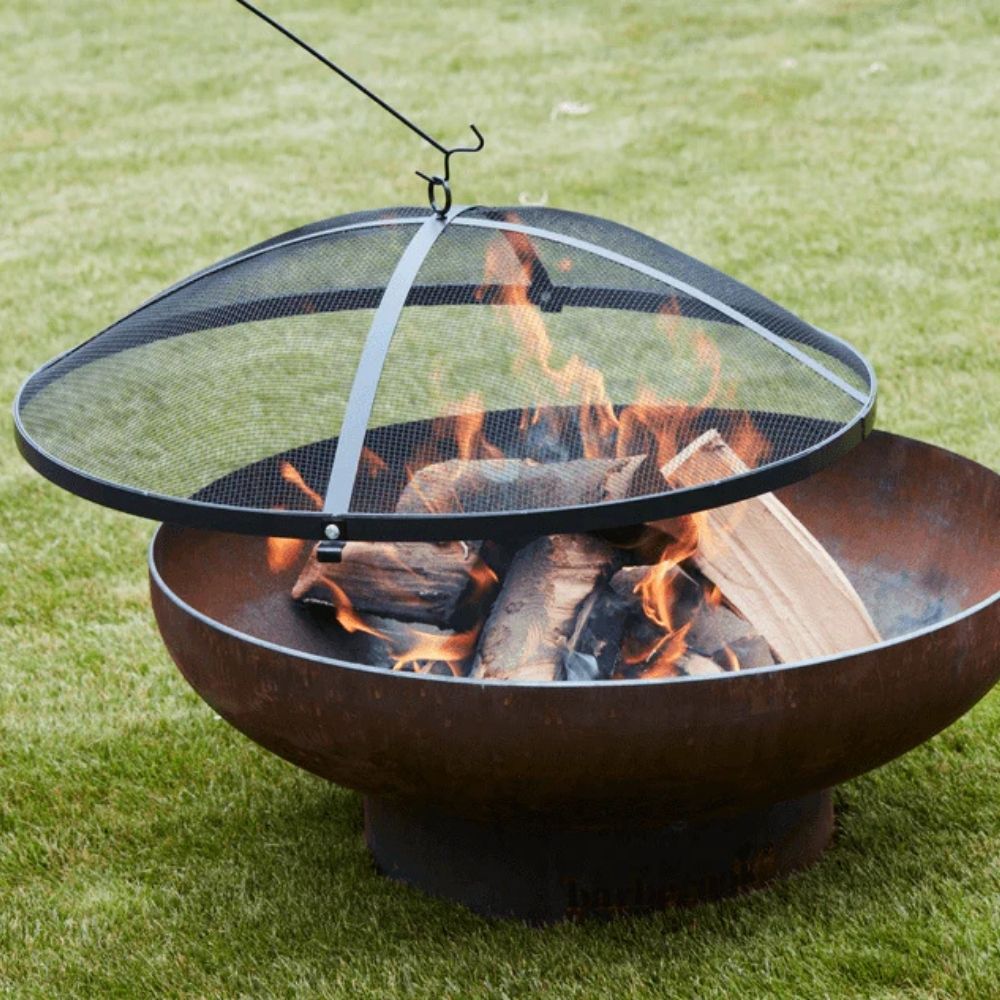 Barbecook Steel Spark Screen Black for 60cm Jack Firepit cover