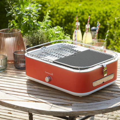 Barbecook contact plate for Carlo and E-Carlo made of enamelled cast iron 28.5×18.5cm on grill top