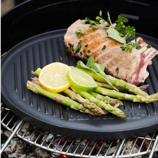 Barbecook contact plate for charcoal barbecue made of enamelled cast iron Ø 35cm base