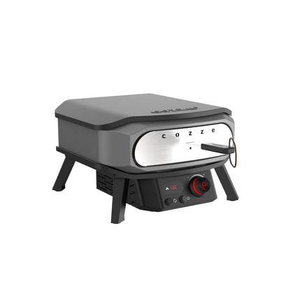 Cozze 13″ Electric Pizza oven PREMIUM ROTATE, 230V with lid angular